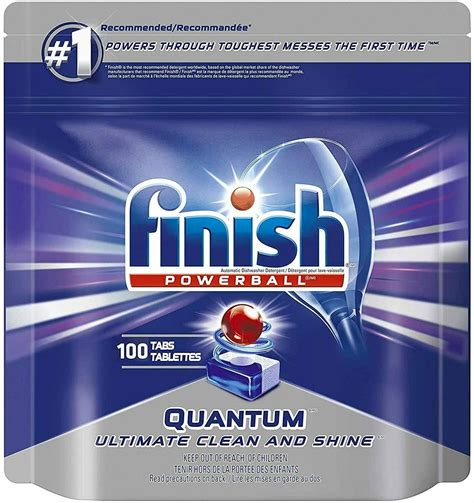 Finish Powerball Quantum Dishwasher Detergent Tabs, 100.